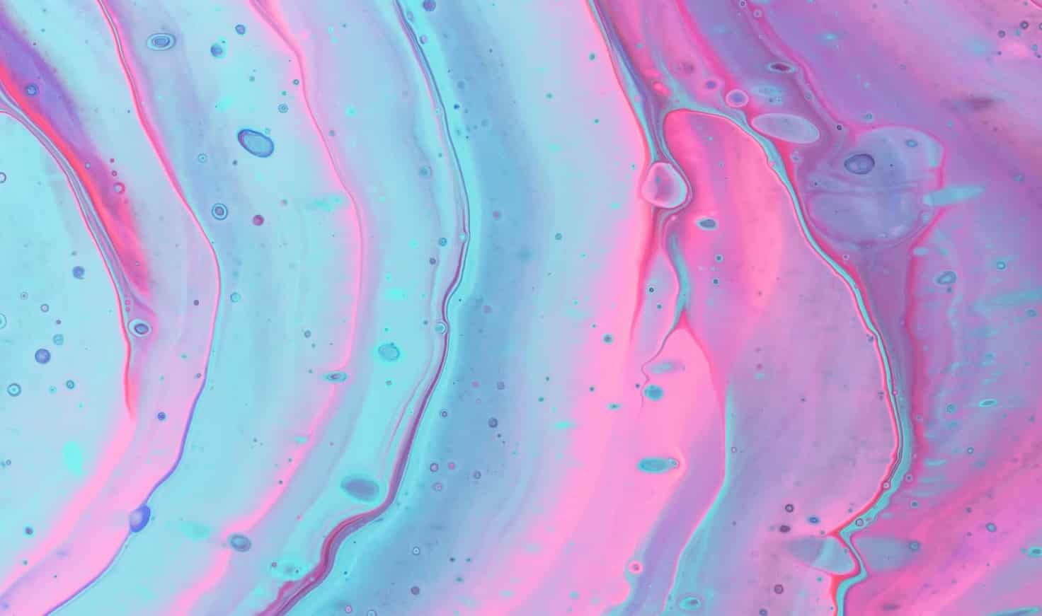 Abstract pink and blue marbled liquid texture